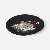 BUGS BUNNY™ Football Club Badge Pappteller (Schrägansicht)