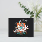 BUGS BUNNY™ Football Club Badge Postkarte (Stehend Vorderseite)