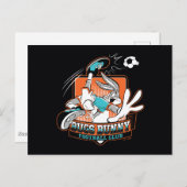 BUGS BUNNY™ Football Club Badge Postkarte (Vorne/Hinten)