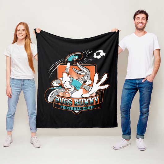 BUGS BUNNY™ Fußballclub-Abzeichen Fleecedecke (Beispiel)