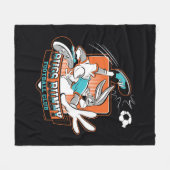 BUGS BUNNY™ Fußballclub-Abzeichen Fleecedecke (Vorderseite (Horizontal))
