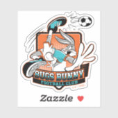 BUGS BUNNY™ Fußballverein-Abzeichen Aufkleber (Blatt)
