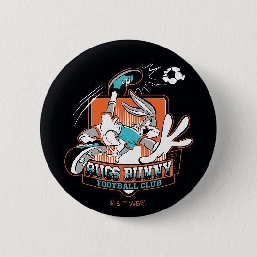 BUGS BUNNY™ Fußballverein-Abzeichen Button (Vorderseite)