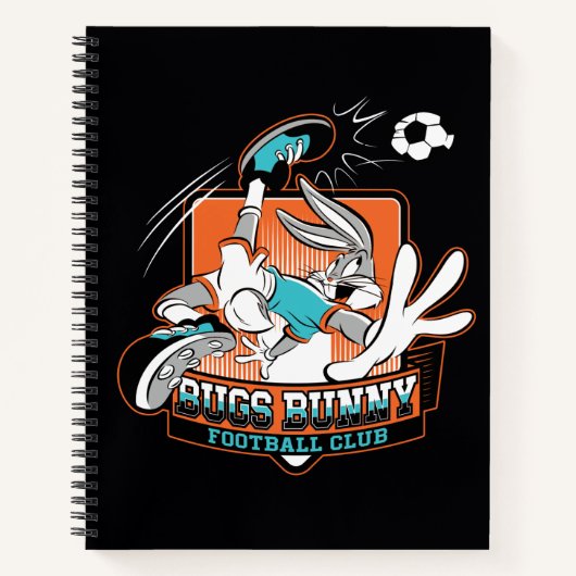 BUGS BUNNY™ Fußballverein-Abzeichen Notizblock (Vorderseite)