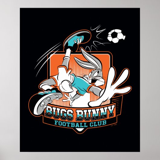 BUGS BUNNY™ Fußballverein-Abzeichen Poster (Vorne)