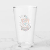 BUGS BUNNY™ Fußballverein-Emblem Glas (Rückseite)