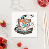 BUGS BUNNY™ Fußballverein Emblem Serviette (Beispiel)