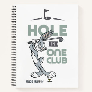 BUGS BUNNY™ Golfspielen - Loch in einem Club Notizblock