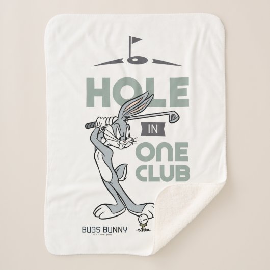 BUGS BUNNY™ Golfspielen - Loch in einem Club Sherpadecke (Vorderseite)