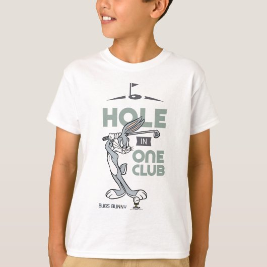 BUGS BUNNY™ Golfspielen - Loch in einem Club T-Shirt (Vorderseite)