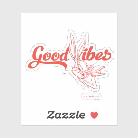 BUGS BUNNY™ | Good Vibes Aufkleber (Blatt)