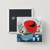 BUGS BUNNY™ & Gossamer Whimsical Meal Prep Button (Vorne & Hinten)