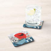 BUGS BUNNY™ & Gossamer Whimsical Meal Prep Getränkeuntersetzer (Rechte Seite)