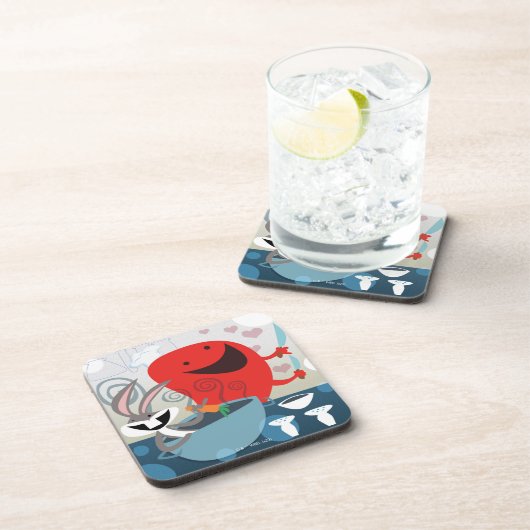 BUGS BUNNY™ & Gossamer Whimsical Meal Prep Getränkeuntersetzer (Rechte Seite)