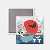 BUGS BUNNY™ & Gossamer Whimsical Meal Prep Magnet (Vorderseite/Rückseite)