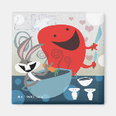 BUGS BUNNY™ & Gossamer Whimsical Meal Prep Magnet (Vorne)