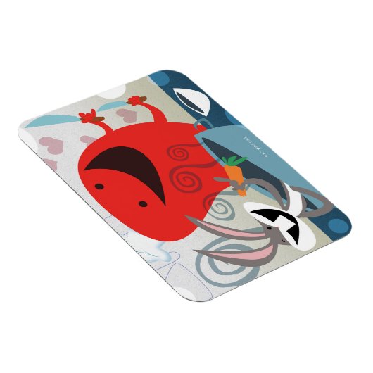 BUGS BUNNY™ & Gossamer Whimsical Meal Prep Magnet (Rechte Seite)