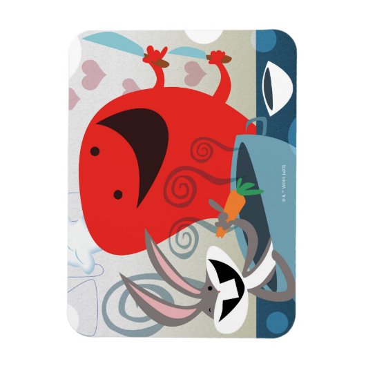 BUGS BUNNY™ & Gossamer Whimsical Meal Prep Magnet (Vertikal)