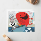 BUGS BUNNY™ & Gossamer Whimsical Meal Prep Mitteilungskarte (Vorderseite/Rückseite Beispiel)