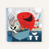 BUGS BUNNY™ & Gossamer Whimsical Meal Prep Notizblock (Vorderseite)