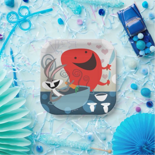 BUGS BUNNY™ & Gossamer Whimsical Meal Prep Pappteller (Party)