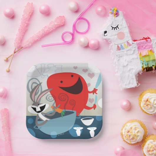 BUGS BUNNY™ & Gossamer Whimsical Meal Prep Pappteller (Party)