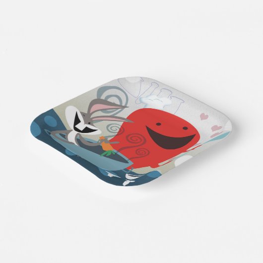 BUGS BUNNY™ & Gossamer Whimsical Meal Prep Pappteller (Gewinkelt)