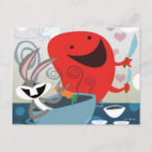 BUGS BUNNY™ & Gossamer Whimsical Meal Prep Postkarte (Vorderseite)
