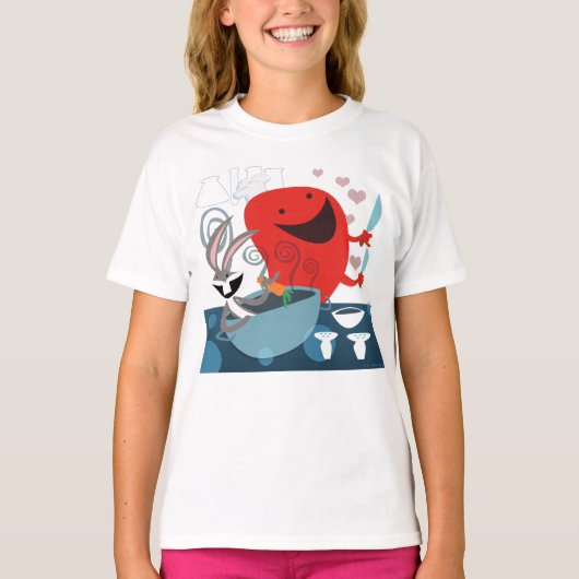BUGS BUNNY™ & Gossamer Whimsical Meal Prep T-Shirt (Vorderseite)