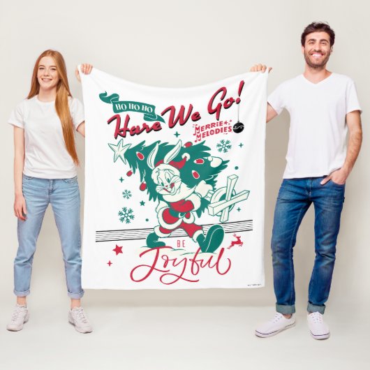 BUGS BUNNY™ - Ho Ho Ho, Hare We Go! Fleecedecke (Beispiel)