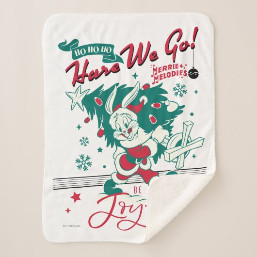 BUGS BUNNY™ - Ho Ho Ho, Hare We Go! Sherpadecke (Vorderseite)