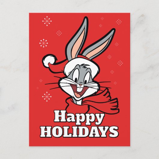 BUGS BUNNY™ Holiday Cheer Feiertagspostkarte (Vorderseite)