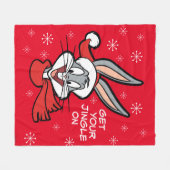 BUGS BUNNY™ Holiday Cheer Fleecedecke (Vorderseite (Horizontal))