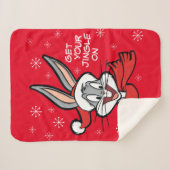BUGS BUNNY™ Holiday Cheer Sherpadecke (Vorderseite (Horizontal))