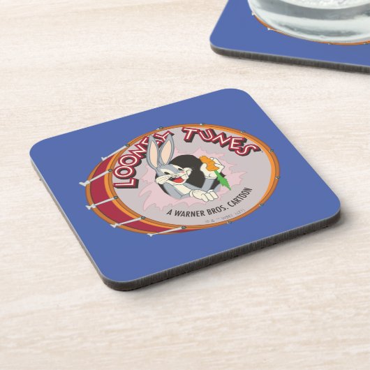 BUGS BUNNY™ INNERHALB VON LOONEY TUNES™ Drum Getränkeuntersetzer (Linke Seite)