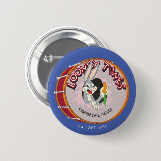 BUGS BUNNY™ Inside LOONEY TUNES™ Drum Button (Vorne & Hinten)