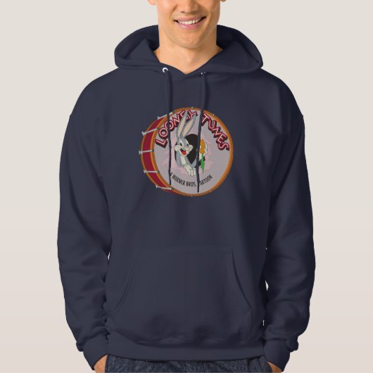 BUGS BUNNY™ Inside LOONEY TUNES™ Drum Hoodie (Vorderseite)