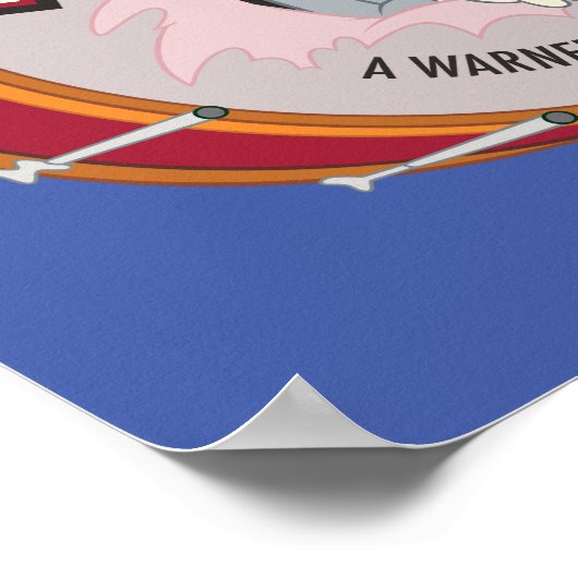 BUGS BUNNY™ Inside LOONEY TUNES™ Drum Poster (Ecke)