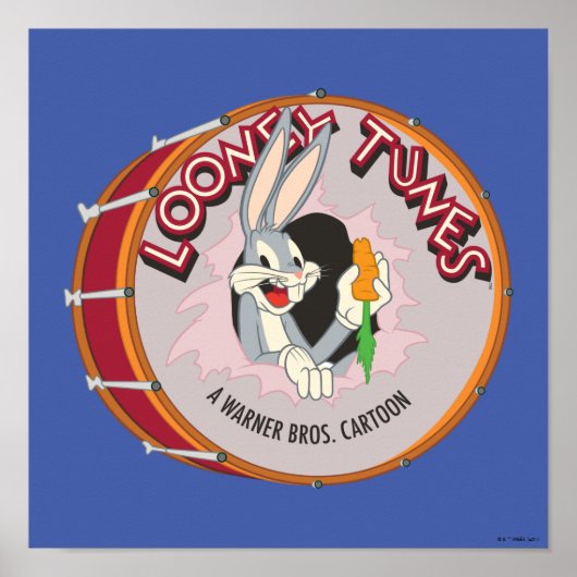 BUGS BUNNY™ Inside LOONEY TUNES™ Drum Poster (Vorne)
