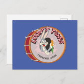BUGS BUNNY™ Inside LOONEY TUNES™ Drum Postkarte (Vorne/Hinten)