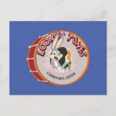 BUGS BUNNY™ Inside LOONEY TUNES™ Drum Postkarte (Vorderseite)