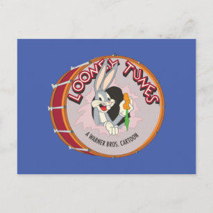 BUGS BUNNY™ Inside LOONEY TUNES™ Drum Postkarte