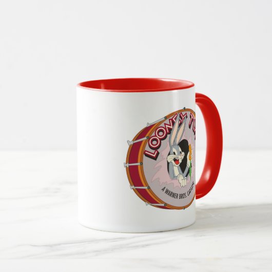 BUGS BUNNY™ Inside LOONEY TUNES™ Drum Tasse (VorderseiteRechts)