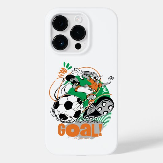 BUGS BUNNY™ Kicking Soccer Goal Case-Mate iPhone Hülle (Rückseite)