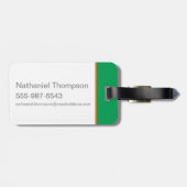 BUGS BUNNY™ Kicking Soccer Goal Gepäckanhänger (Rückseite horizontal)