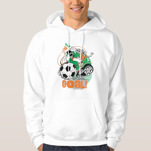 BUGS BUNNY™ Kicking Soccer Goal Hoodie (Vorderseite)