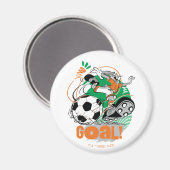 BUGS BUNNY™ Kicking Soccer Goal Magnet (Vorderseite/Rückseite)