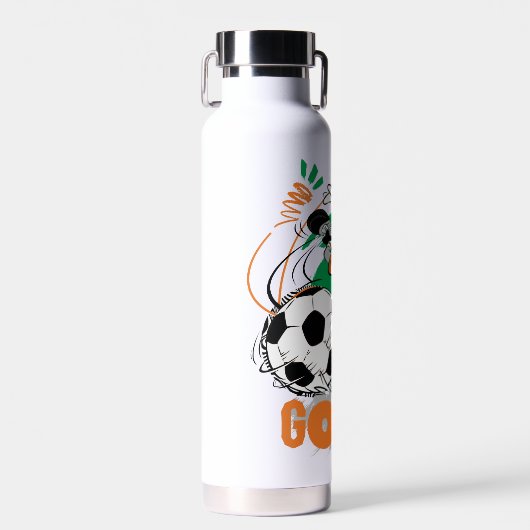 BUGS BUNNY™ Kicking Soccer Goal Trinkflasche (Vorne)