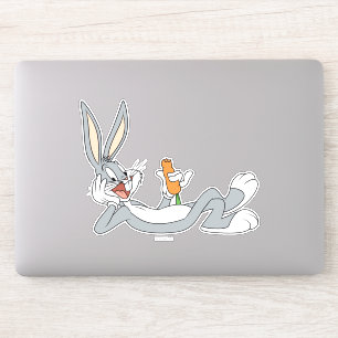 BUGS BUNNY™ Lay Down Eating Carrot Aufkleber