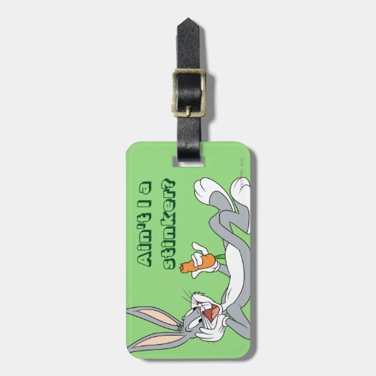 BUGS BUNNY™ Lay Down Eating Carrot Gepäckanhänger (Vorderseite vertikal)